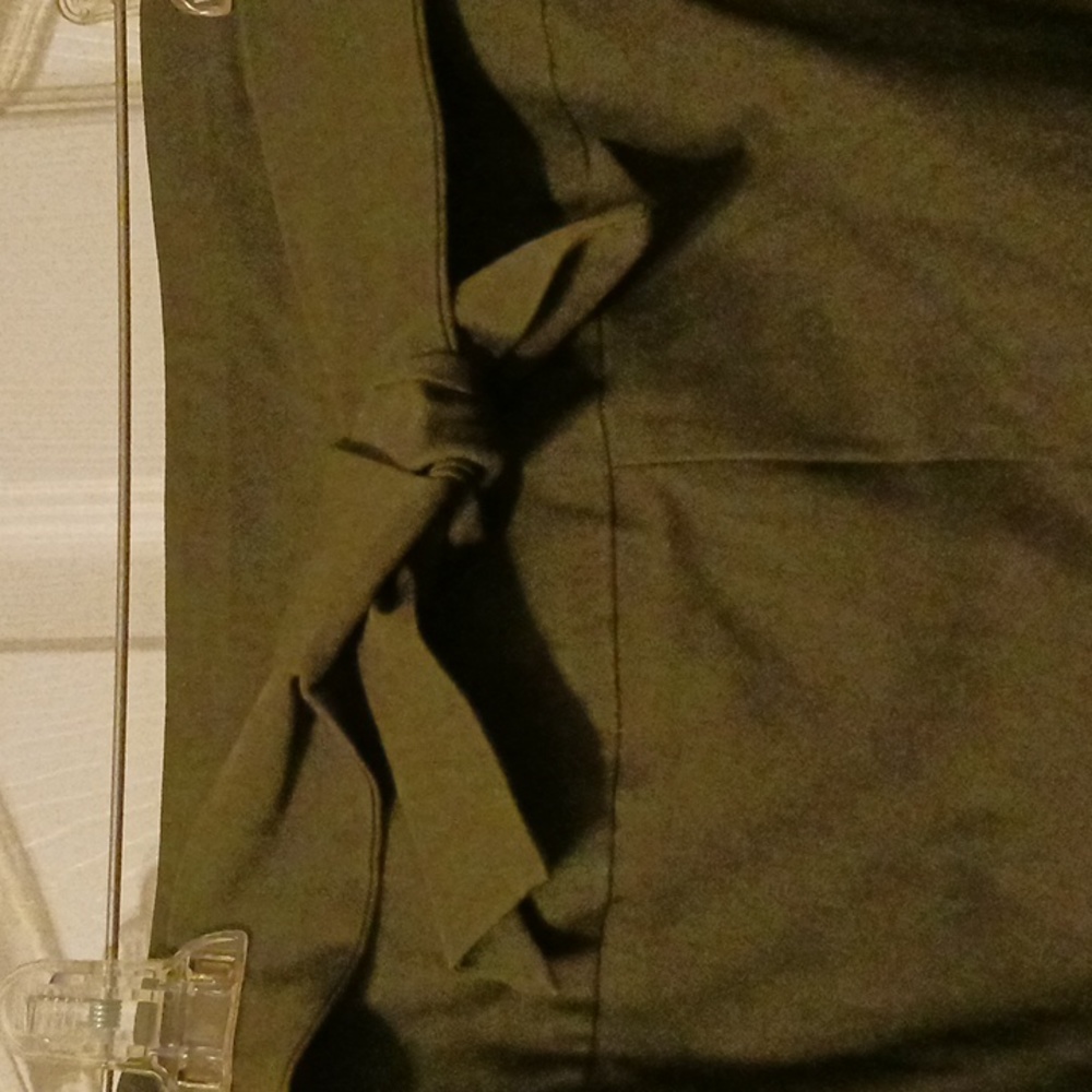 High waisted olive green pants - Picture 3 of 6